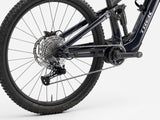 Trek Fuel+ EX 5 Gen 2 2026 e-mountain bike for trail riding, featuring a sleek frame, suspension, and mountain bike tires.