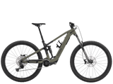 Trek Fuel+ EX 5 Gen 2 2026 electric mountain bike with rugged frame, front suspension, and knobby tires for trail riding.
