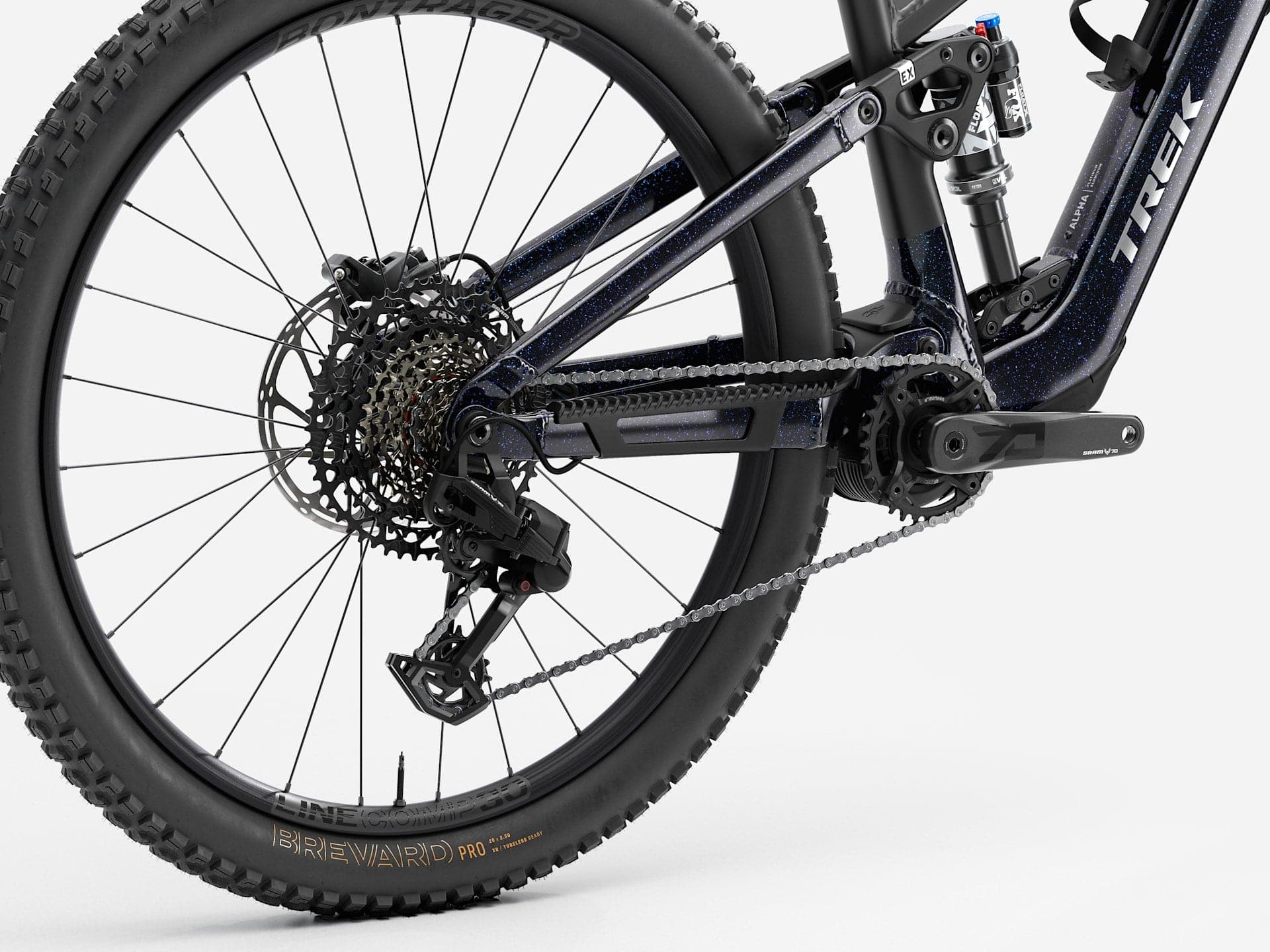 Trek Fuel+ EX 8 Gen 2 e-mountain bike for versatile trail riding, featuring a sturdy frame and powerful electric motor.