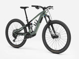 Trek Fuel+ EX 9.7 Gen 2 electric mountain bike with customizable motor assist, black frame, and rugged tires.