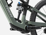 Trek Fuel+ EX 9.7 Gen 2 electric mountain bike with customizable motor assist, black frame, and rugged tires.