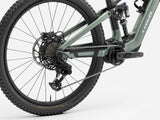 Trek Fuel+ EX 9.7 Gen 2 electric mountain bike with black frame, front suspension, and adjustable motor assist.