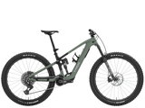 Trek Fuel+ EX 9.9 X0 AXS Gen 2 mountain bike with TQ HPR50 motor and SRAM X0 AXS components, showing the bike frame and suspension.