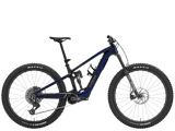 Trek Fuel+ EX 9.9 X0 AXS mountain bike with TQ HPR50 motor, SRAM X0 AXS components, and three trail configuration options.