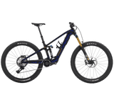 Trek Fuel+ LX 9.8 XT Di2 electric bike with Shimano XT Di2 electronic shifting and TQ HPR50 motor, ready for trail riding.