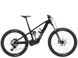 Trek Fuel+ MX 9.8 XT Di2 e-mountain bike with mixed wheels and Shimano XT Di2 gear system, designed for versatile trail riding.