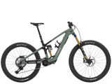 Trek Fuel+ MX 9.8 XT Di2 mountain bike with mixed wheels, Shimano XT Di2 components, and TQ HPR50 motor in trail setup