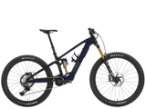 Trek Fuel+ MX 9.8 XT Di2 electric mountain bike with mixed wheels, Shimano XT Di2 components, and TQ HPR50 motor.