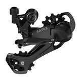 MicroSHIFT Estes M220 9-speed rear derailleur for bicycle components, showcasing the black mechanical gear shift device