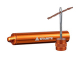 Granite suture tubeless tyre plug kit with CO2 inflator for quick bicycle or vehicle tyre repairs, components for emergency patching.