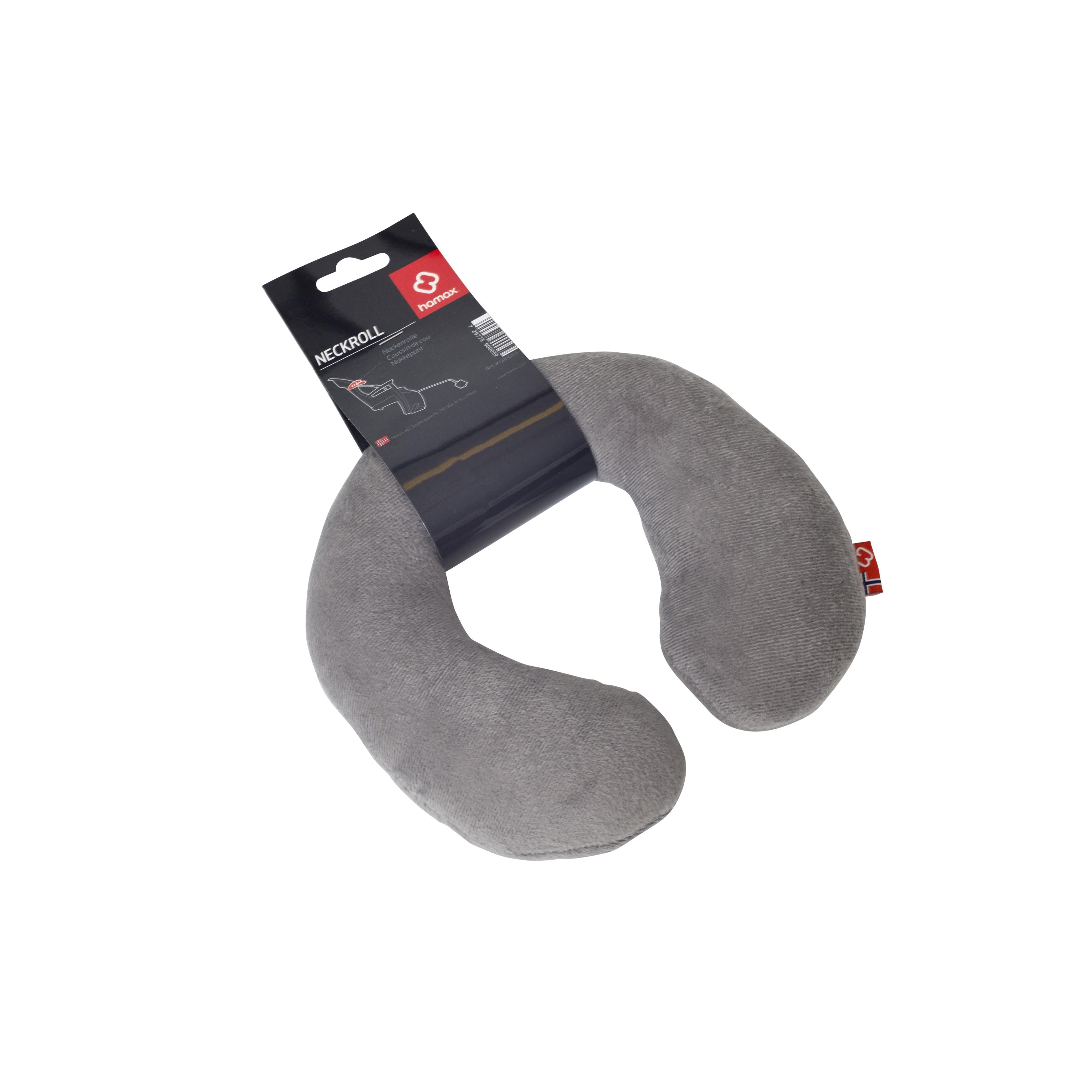 Hamax child neckroll head support accessory for trailers and harnesses, featuring soft padding and adjustable strap for comfort and safety.
