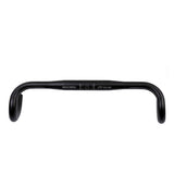 Genetic Road Handlebar for gravel, CX, touring bikes, ergonomic design, black metal component, curved road bike handlebar.