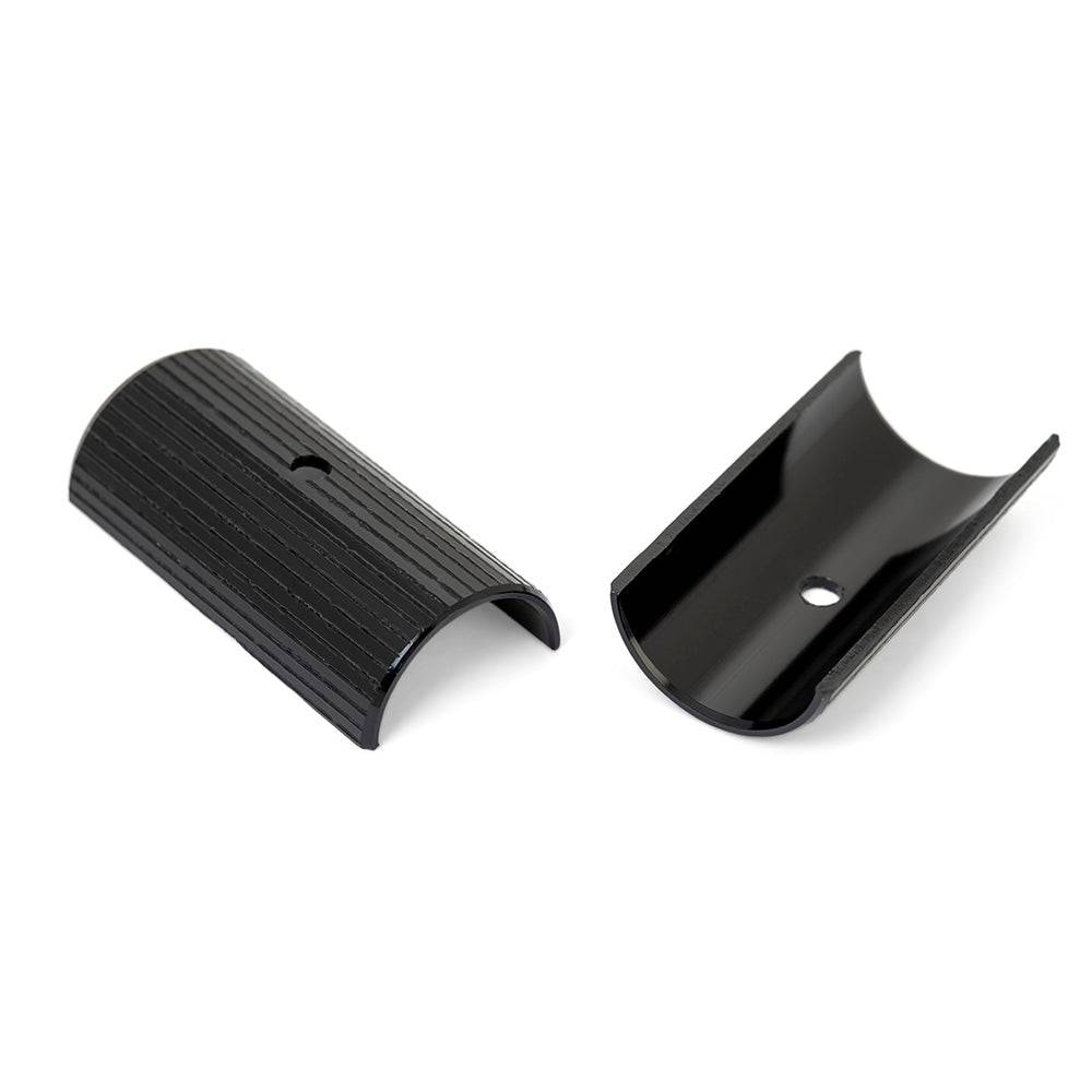 Gusset Components handlebar shim for BMX, MTB, and road bikes, shown in black, used as a spare or accessory for bike handlebars.
