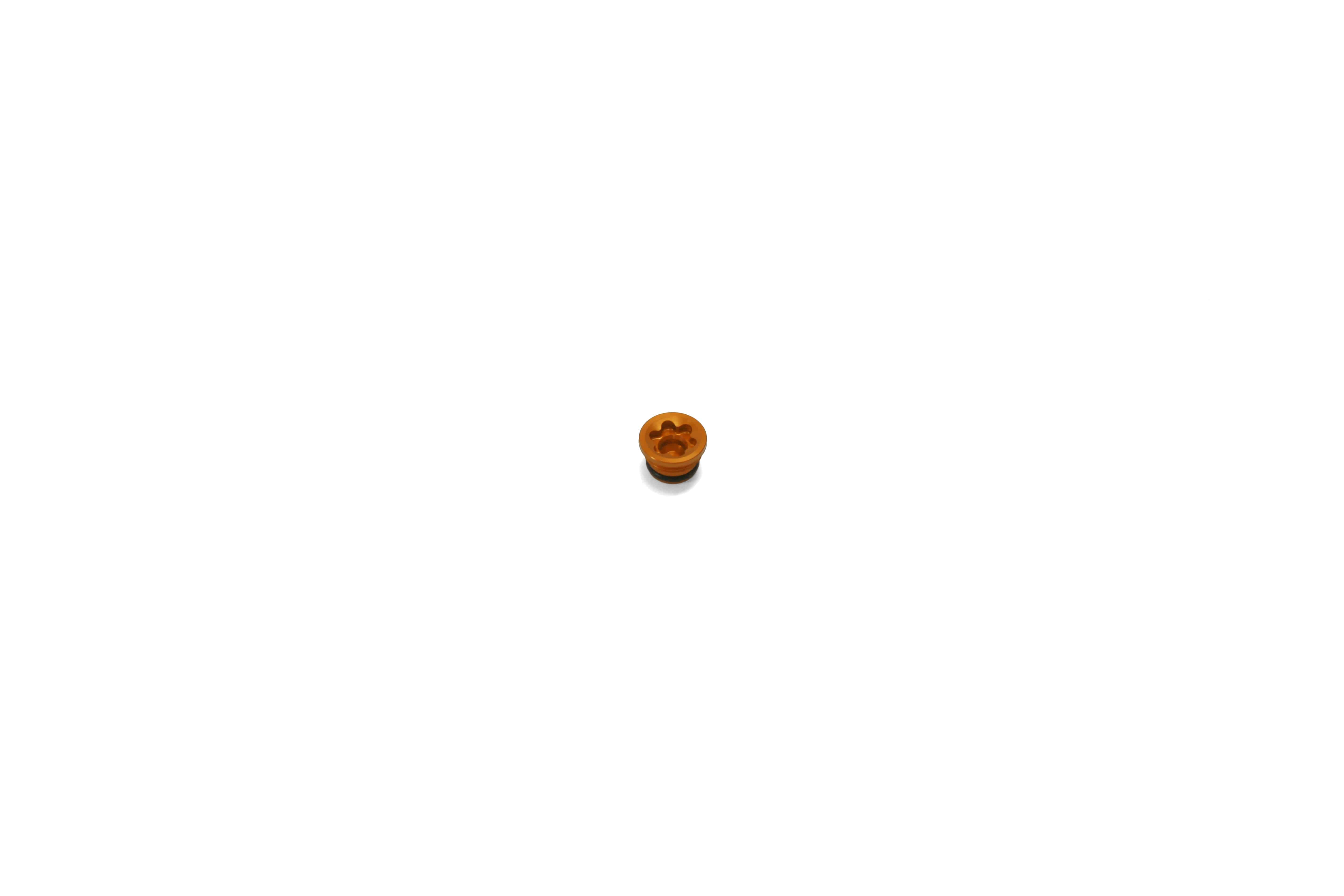 Hope RX4-SR small bore orange cap for brake components, DOT certified, replacement part for Hope braking systems.