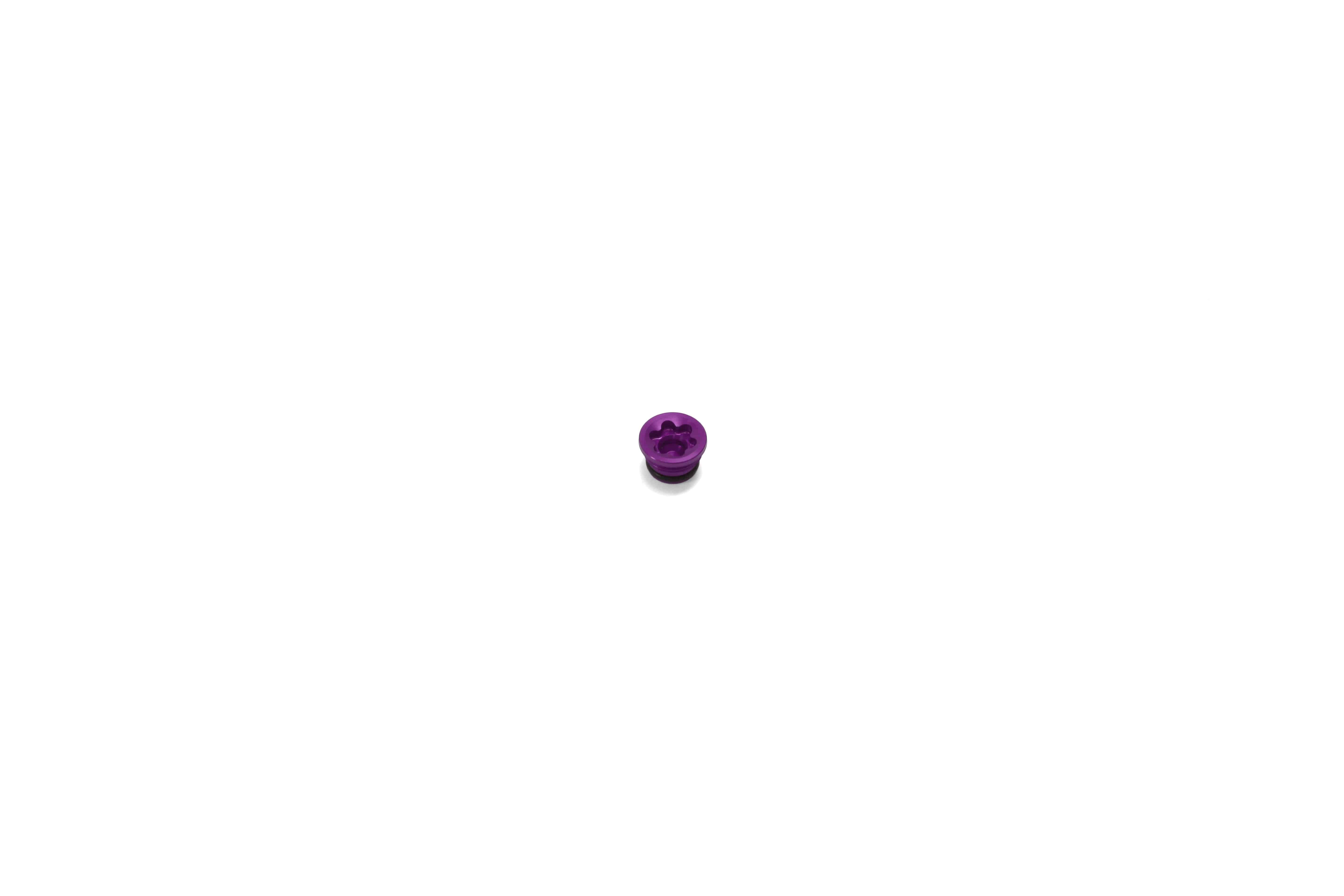 Hope RX4-SR small bore purple brake system seal cap, DOT certified, component for Hope bicycle brake systems.