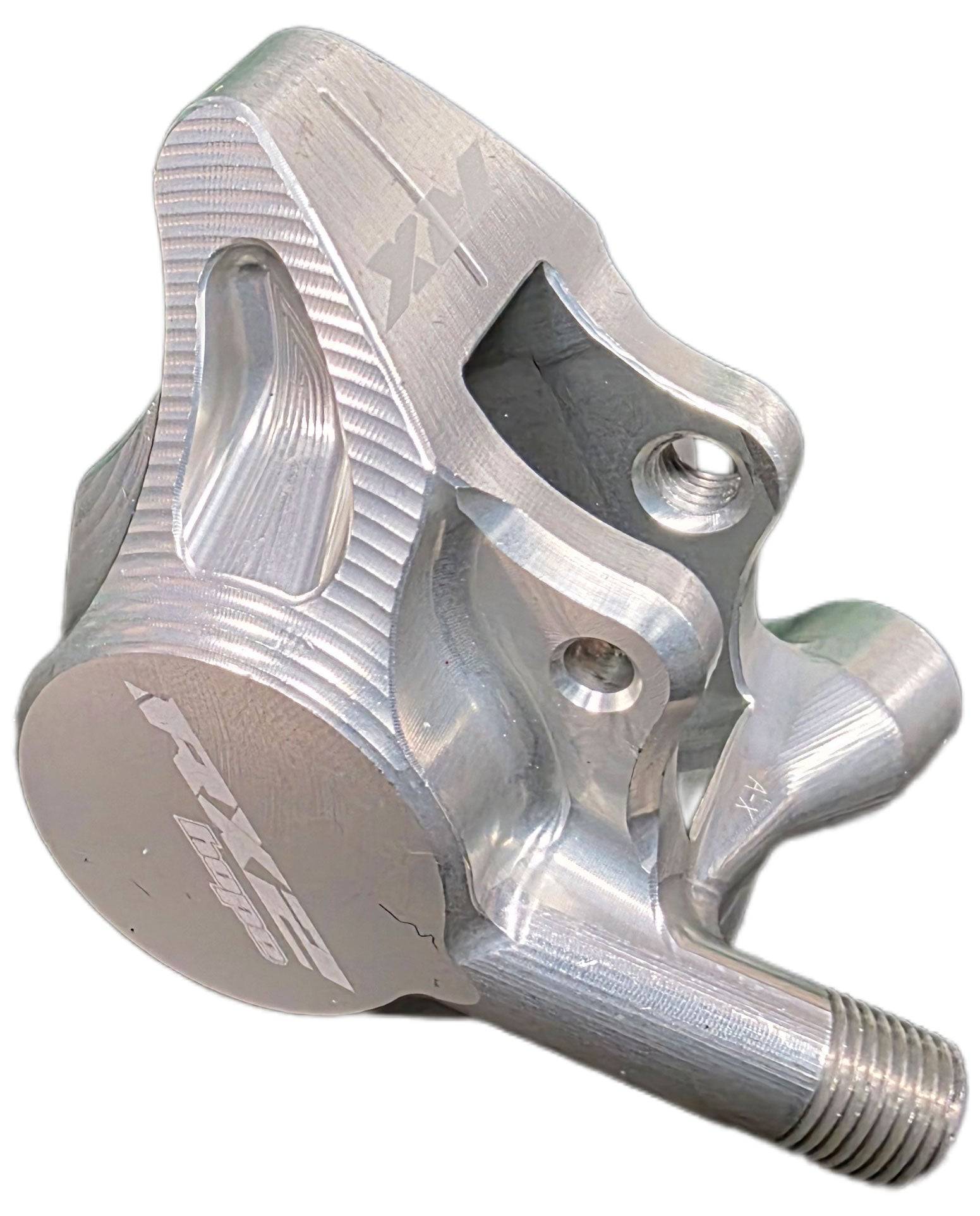 Hope RX2 Complete Caliper for Dropbar Bikes, precision CNC braking component in silver with detailed design.