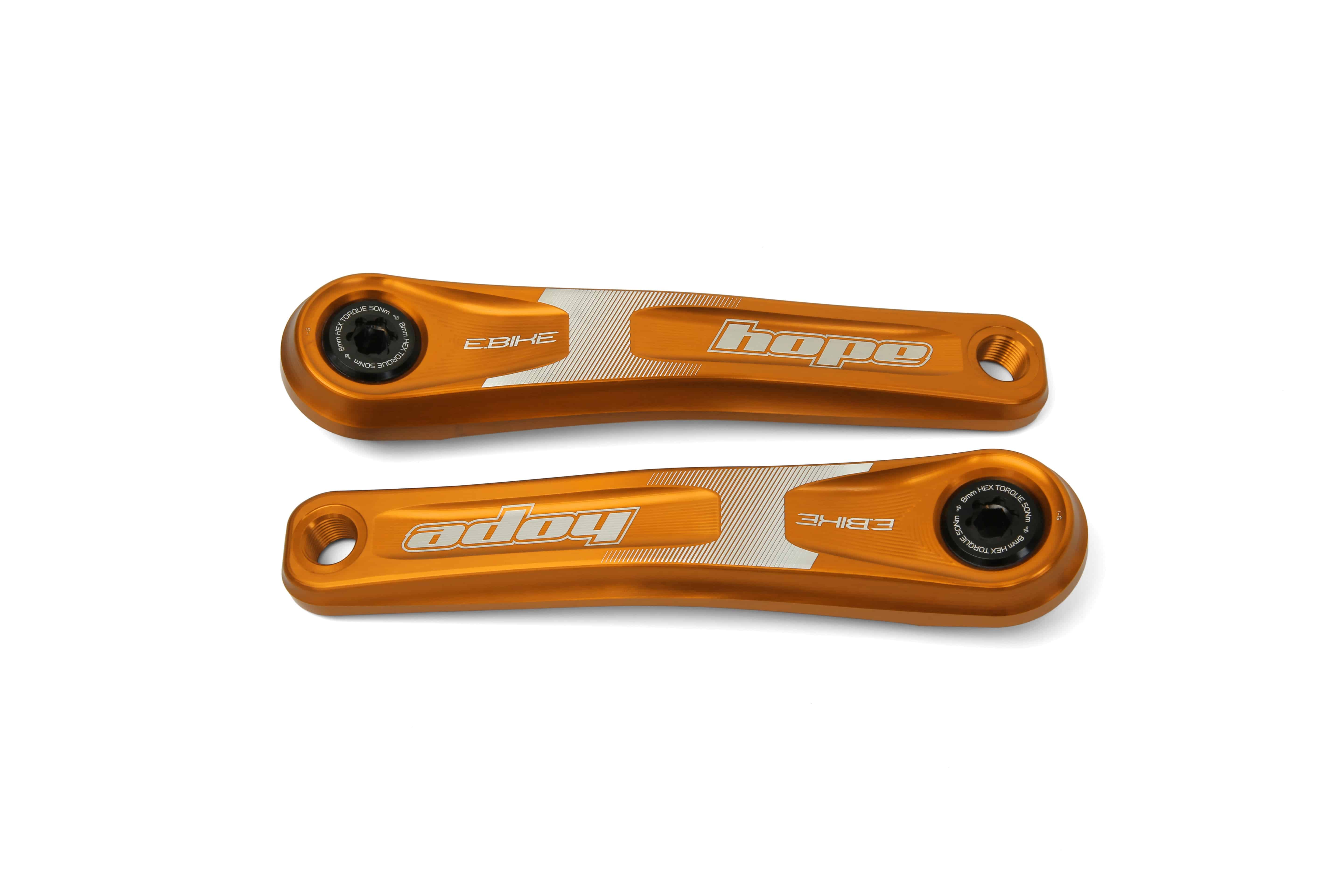Hope E-Bike crankset with standard offset, featuring durable components for smooth pedaling and efficient power transfer.