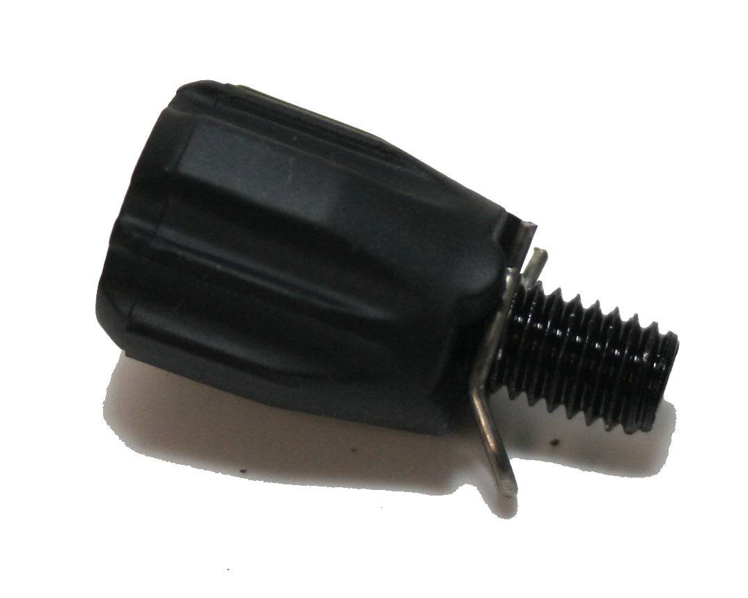 Hope M5 adjuster barrel spare component for precision bike maintenance, shown in close-up with detailed threading and metal finish.