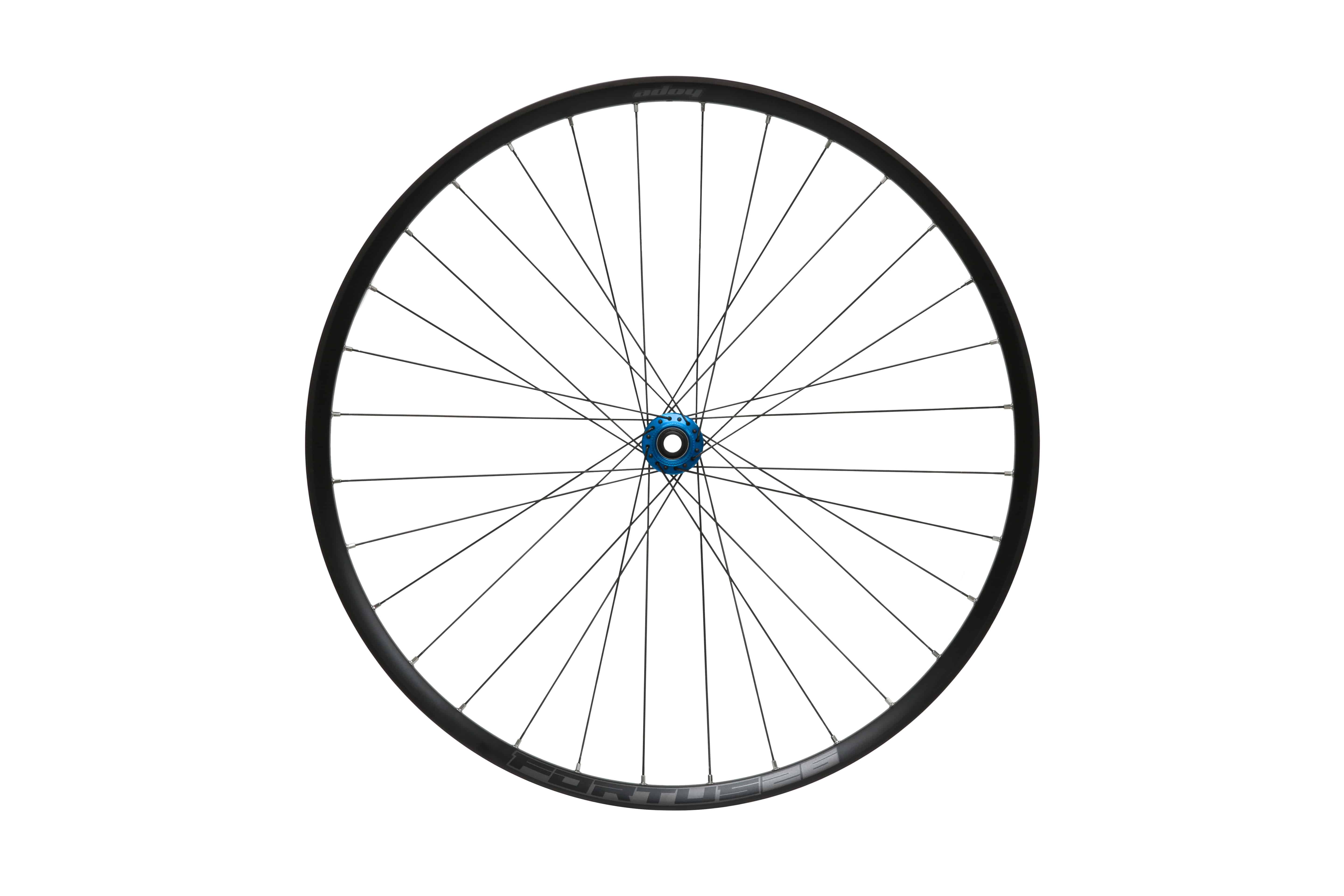 Hope Front 26 Fortus 26W Pro 5 mountain bike wheel hub, center lock, 100x15mm axle, black component for mountain biking.