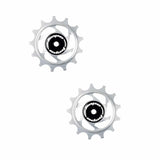 Hope 13-tooth jockey wheels for bicycle drivetrain, showcasing durable components with metal construction and smooth pulley wheels.