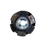 Dia-Compe Ahead Starnut for threadless headset systems, steel and alloy steerers, close-up of component for bicycle headsets.