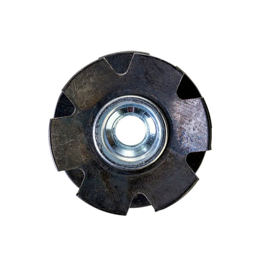 Dia-Compe Ahead Starnut for threadless headset systems, steel and alloy steerers, close-up of component for bicycle headsets.