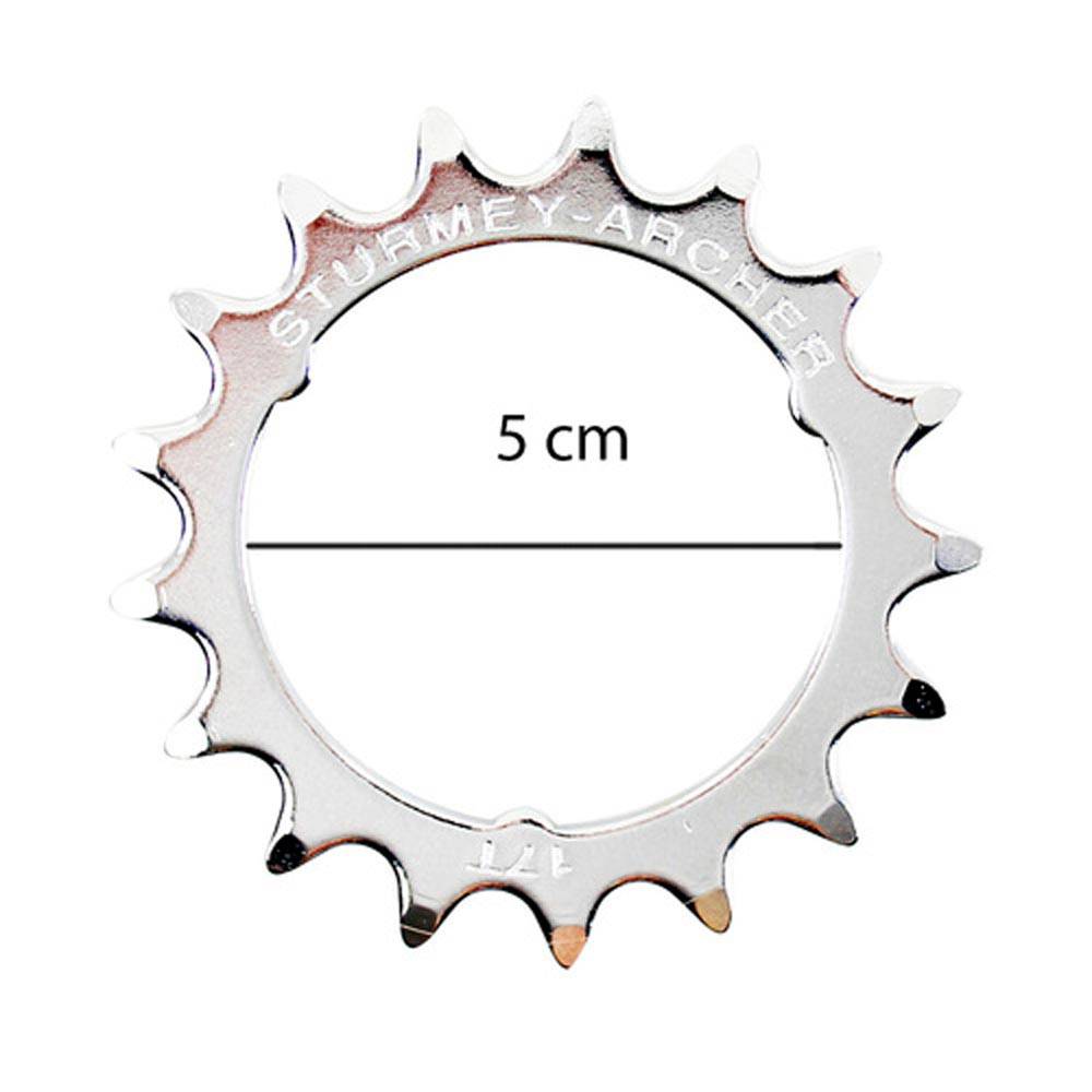 Sturmey Archer RX hub sprocket spare part for RX and RF5 hubs, durable replacement component, shown in black metal finish.