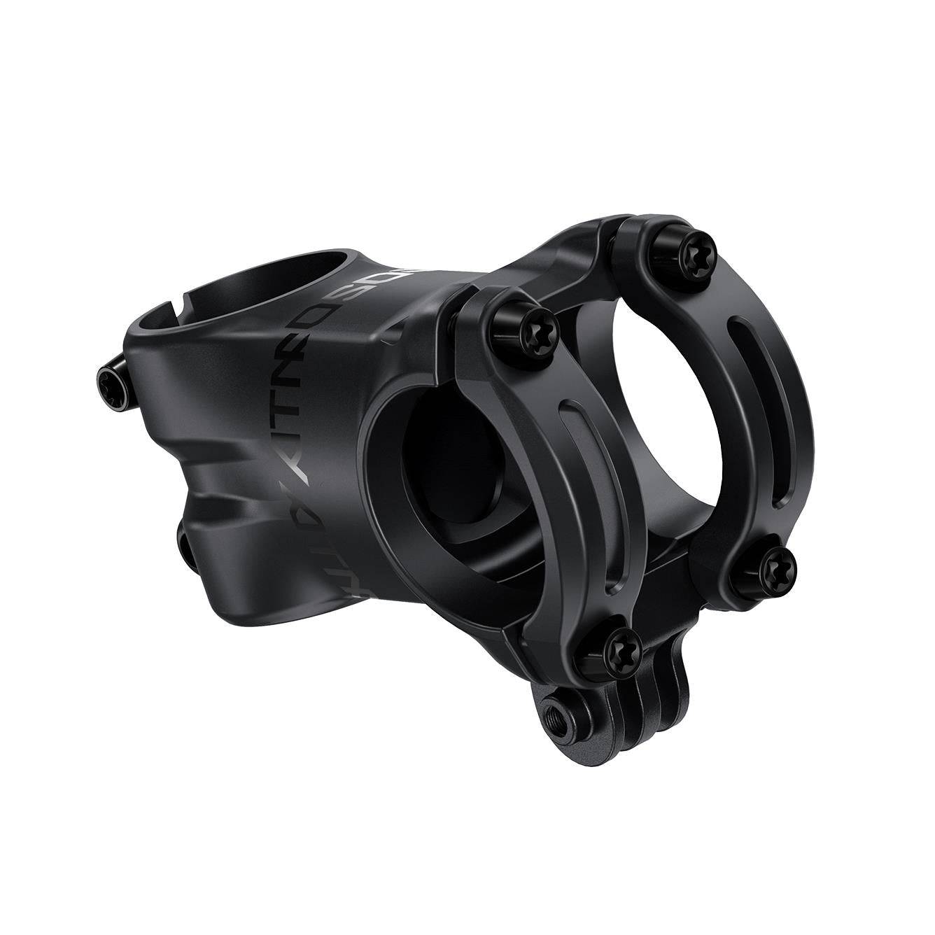 Truvativ Atmos 7K bike stem with 31.8mm clamp, 6° rise, 1-1/8" steerer, and GoPro mount for mountain bikes.