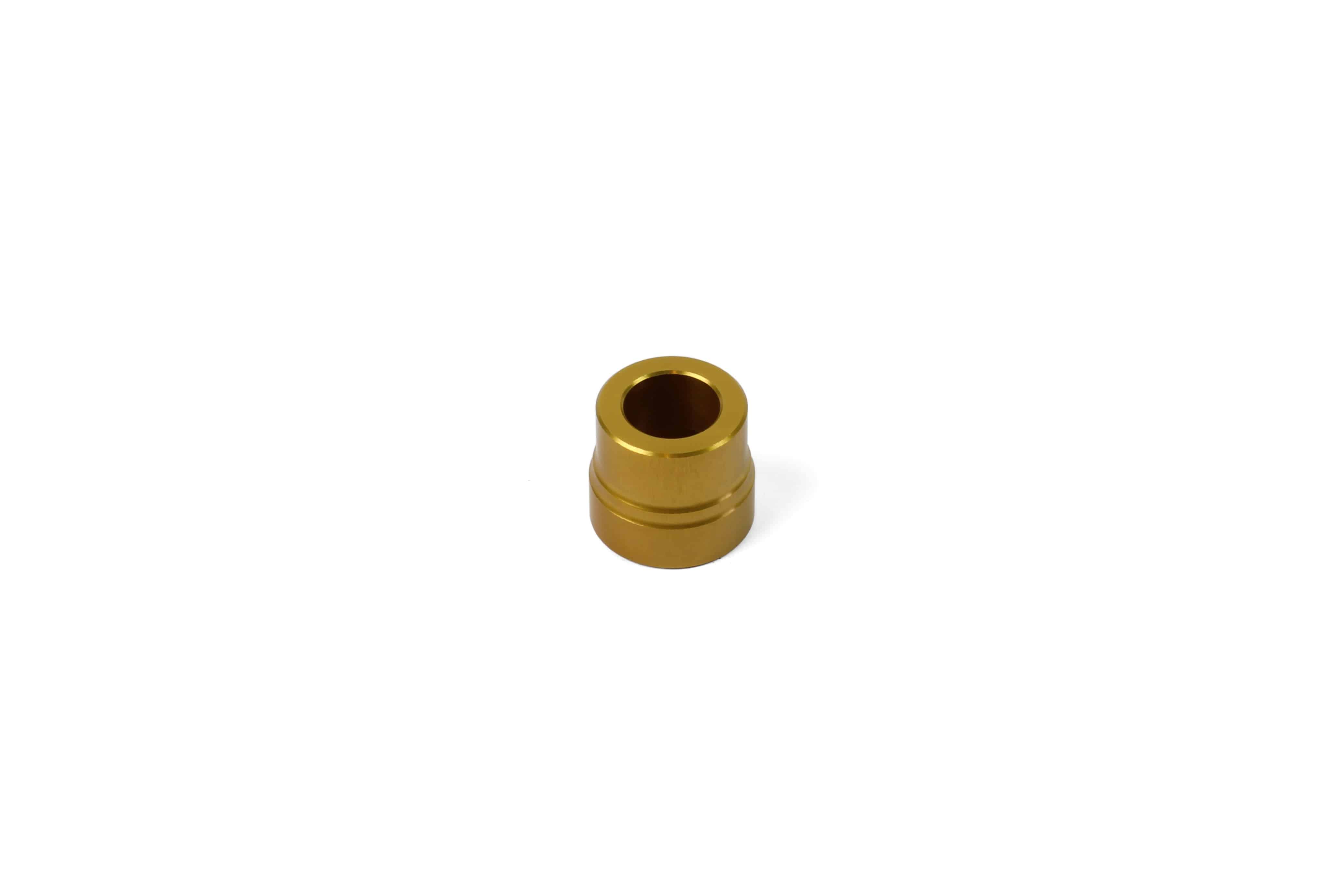 Hope Pro 4 X12 Drive Side Spacer in gold, a hub component for bike wheel alignment and performance.