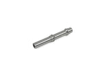 Hope Pro 2 rear axle 135mm 10mm thru-axle in silver for rear wheel hub, showing the durable metal component.