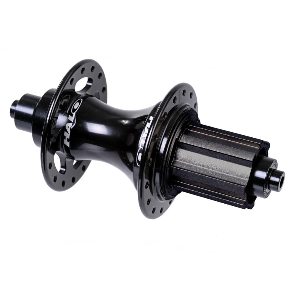 Halo Hub RO 6Drive alloy bicycle hub with 32 holes and sealed bearings, close-up of the high-quality bike component.