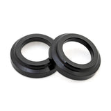 Halo WL Disc front axle ends replacement spares for bike hubs, showing metal components with detailed threading and branding.