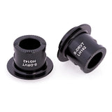 Halo Hub Spares MT Supadrive rear axle ends for Shimano HG and SRAM XD cassettes, showcasing metal components for mountain bike hubs.