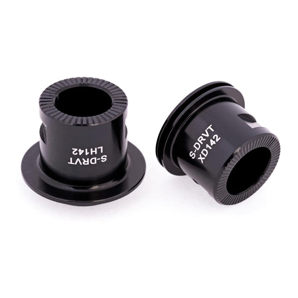 Halo Hub Spares MT Supadrive rear axle ends for Shimano HG and SRAM XD cassettes, durable bicycle component parts.