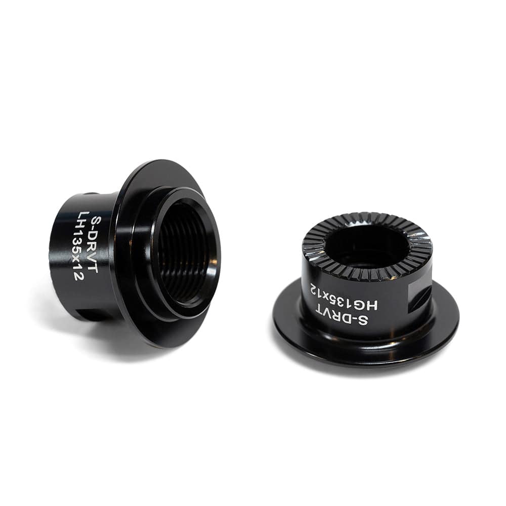 Halo Hub Spares MT Supadrive rear axle ends for Shimano HG and SRAM XD cassettes, bicycle component parts.