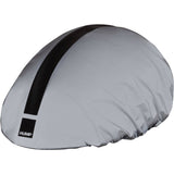 Silver HUMP Ultra Reflective Waterproof Helmet Cover with 360° visibility and secure fit, designed for motorcycle helmets.