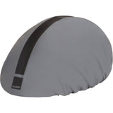 Silver HUMP Ultra Reflective Waterproof Helmet Cover with secure fit and 360° visibility, designed for cycling helmets.