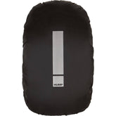 Reflective black waterproof backpack cover for 15-35L bags by HUMP, designed as a protective accessory for outdoor use.