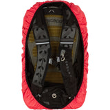 Reflective pink waterproof backpack cover for 15-35L bags by HUMP, high-visibility accessory for outdoor safety.