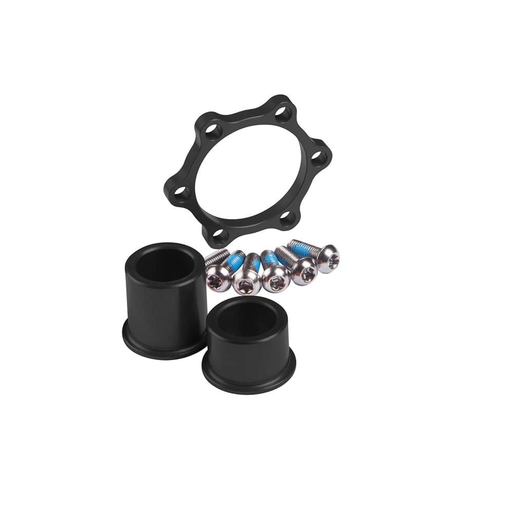MRP Better Boost Adapter Kit for DT Swiss 350 6 Bolt hub, converts 15x100mm to 15x110mm boost spacing, bike component part