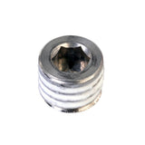 Rohloff Speedhub drain plug replacement component for oil drainage and maintenance on bicycle hubs.