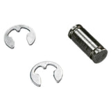 Rohloff Speedhub torque arm bolt and circlip for fork stability, bike components for secure hub mounting.
