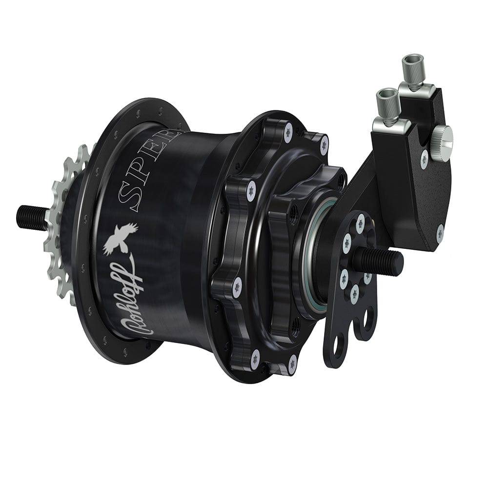 Rohloff Speedhub 500/14 internal gear hub with 14-speed, 135mm spacing, 32H, durable and precision-made bicycle component