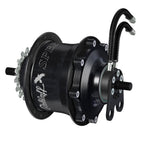 Rohloff Speedhub 500/14 14-speed internal gear hub mounted on bicycle wheel with 135mm spacing and 32H hubs.