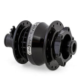 SP Pd-7 Power Dynamo Hub for bikes, 6V 3W German standard hub dynamo, mounted on bicycle wheel.