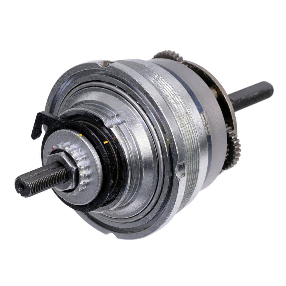 Sturmey Archer 5-speed internal hub assembly for bicycle gear maintenance, showing detailed components and original branding.