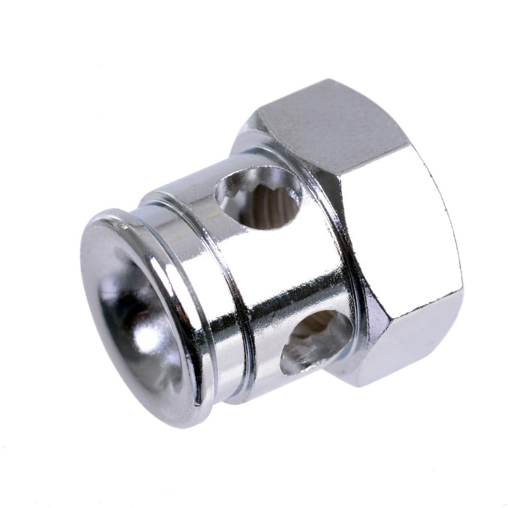 Sturmey Archer bicycle hub axle nut component for bike maintenance and repair, showing a close-up of the spare part.