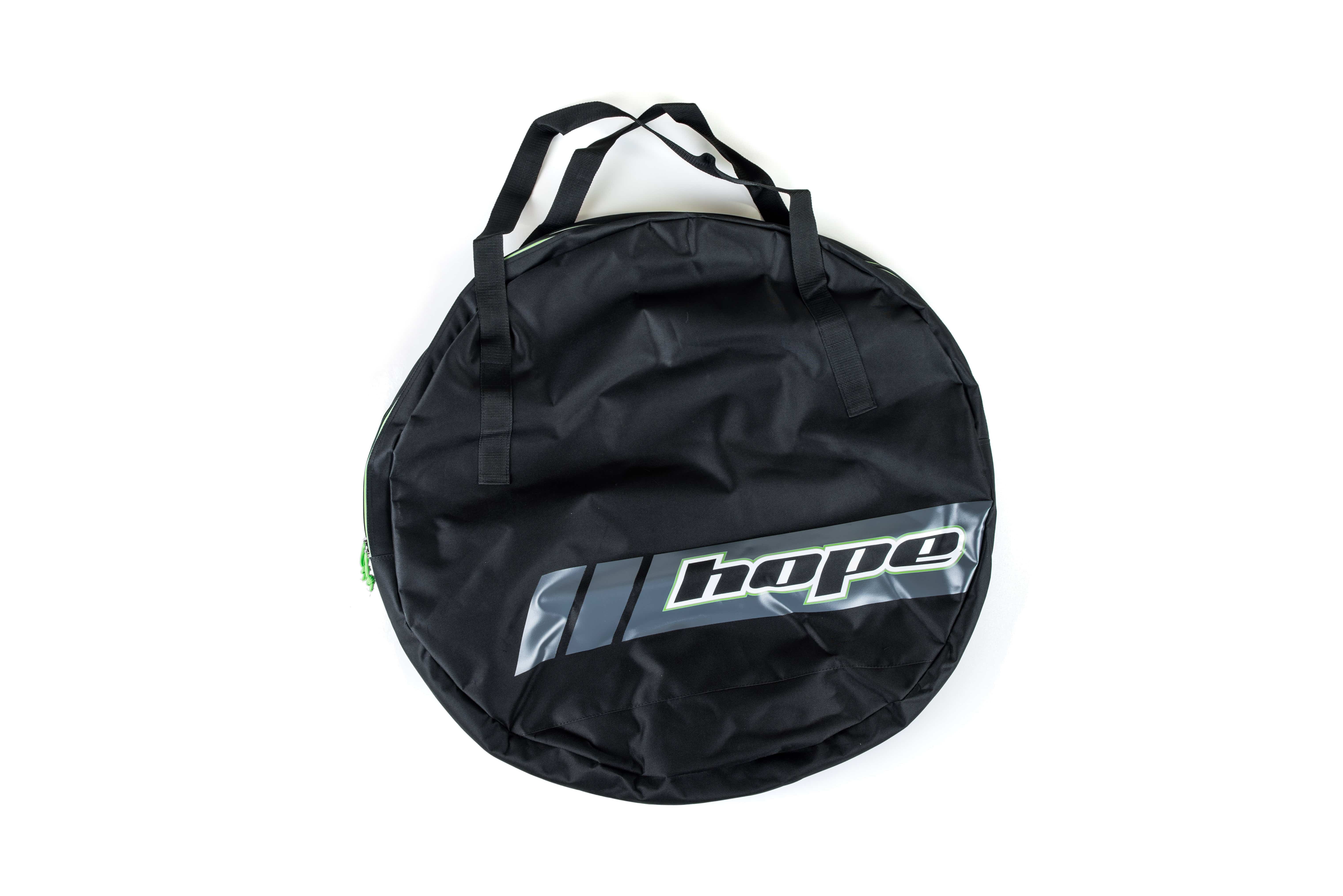 Hope Wheel Bag for 27.5 and 29er wheels, durable padded bike wheel transport bag for accessories.