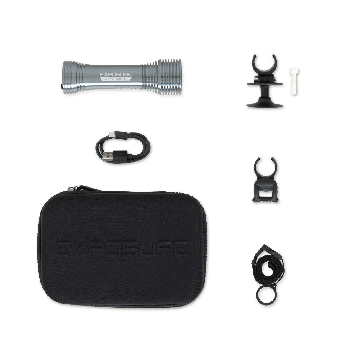 Exposure Joystick Mk18 Gun Metal Black- with Helmet & HB mount | Swinnerton Cycles