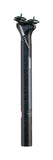 FSA K-Force Di2 carbon seatpost with 31.6mm diameter and minimal top clamp for road bikes, 350mm length, black finish
